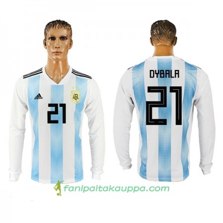 Jalkapallo Peliasut Argentiina Dybala 21 MM 2018 Koti Pelipaita Pitkähihainen Jalkapallo Peliasut Argentiina Dybala 21 MM 2018 Koti Pelipaita Pitkähihainen
